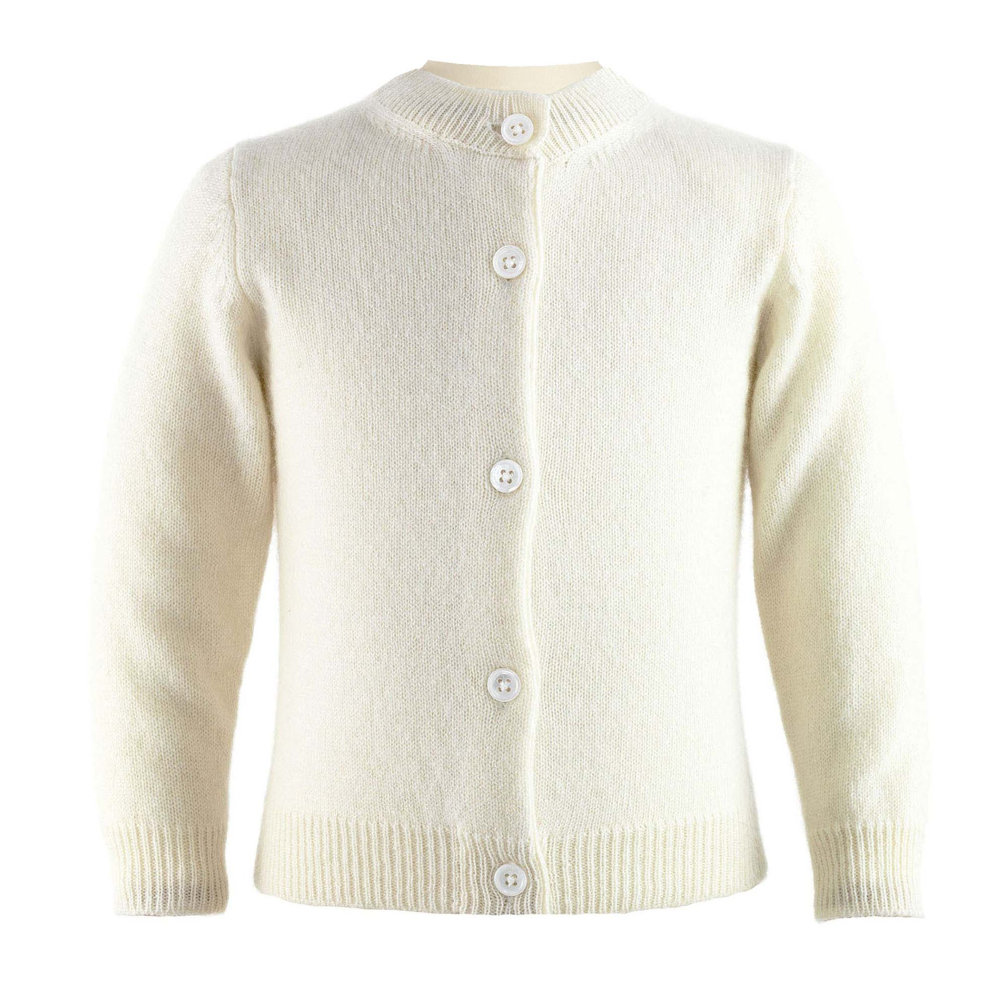 Baby Ivory Cashmere Cardigan