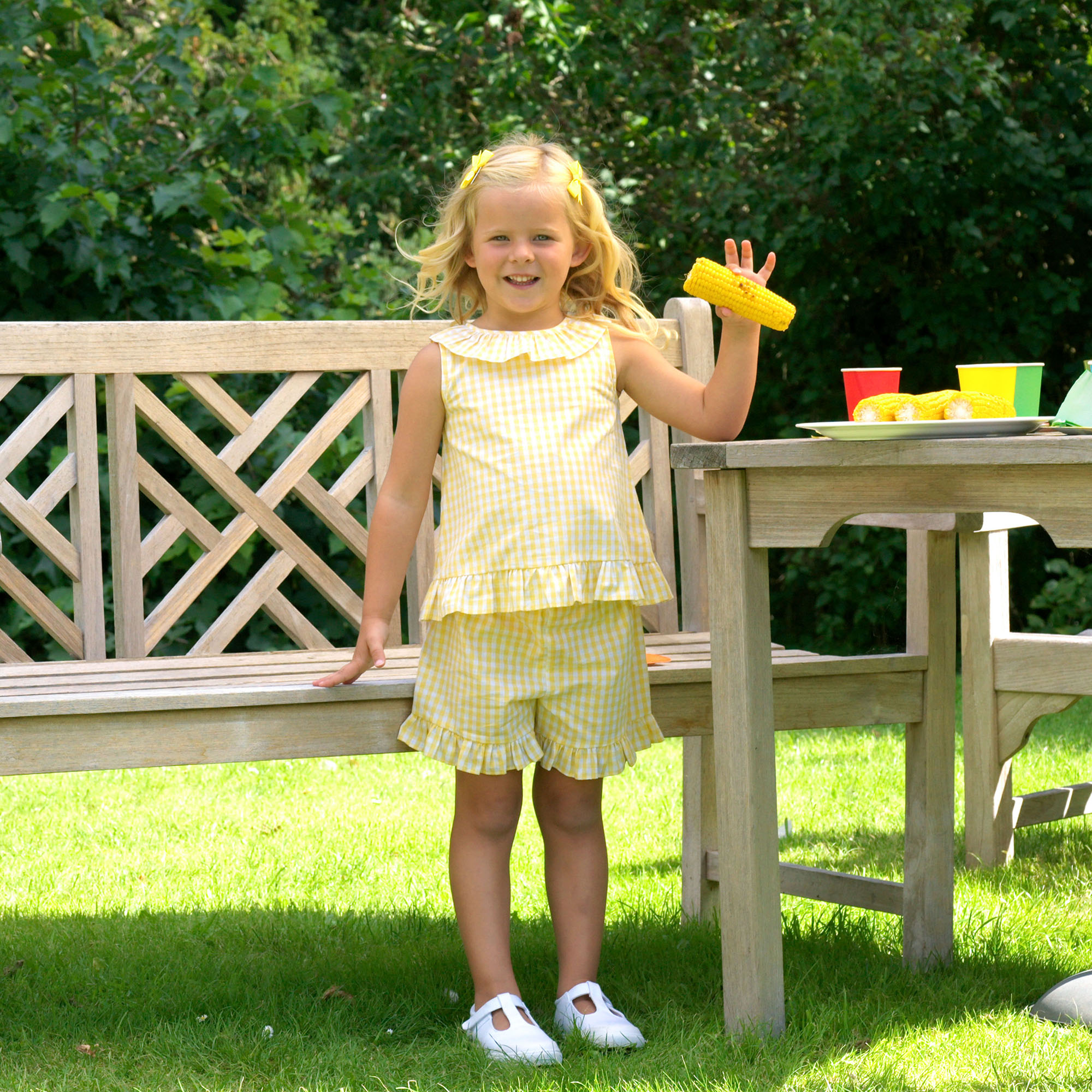 Yellow Gingham Set