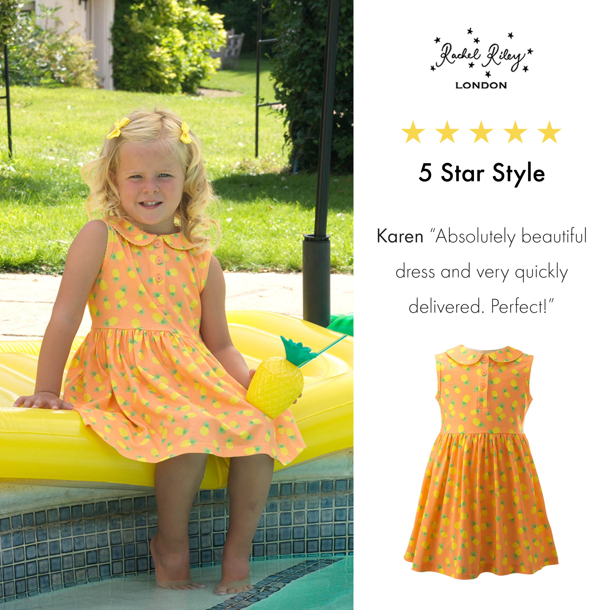 Pineapple Jersey Dress