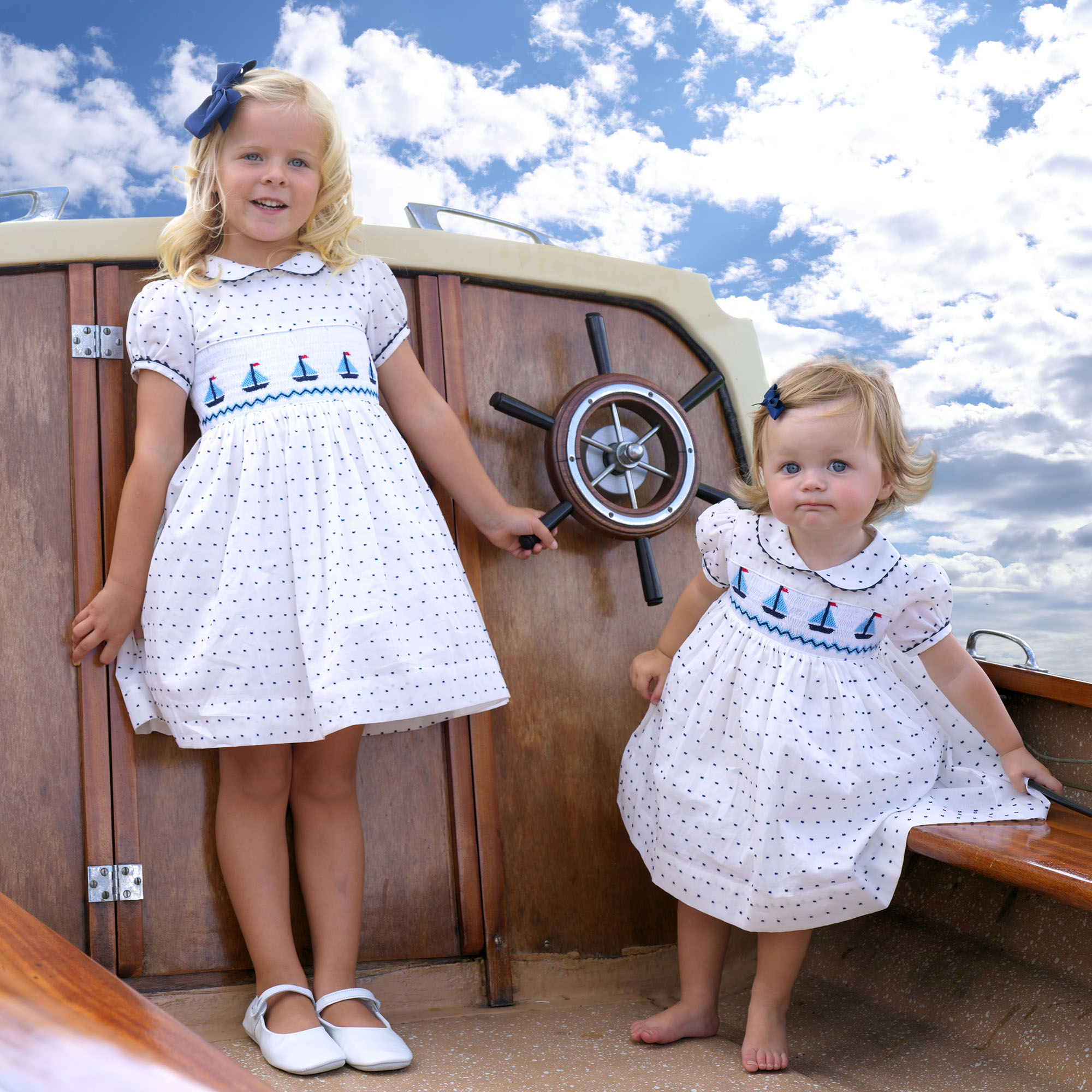 Sailboat Smocked Dress