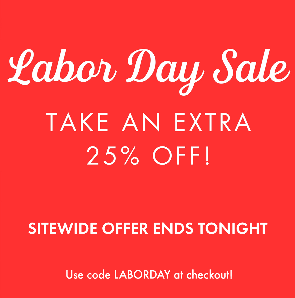 Labor Day Sale