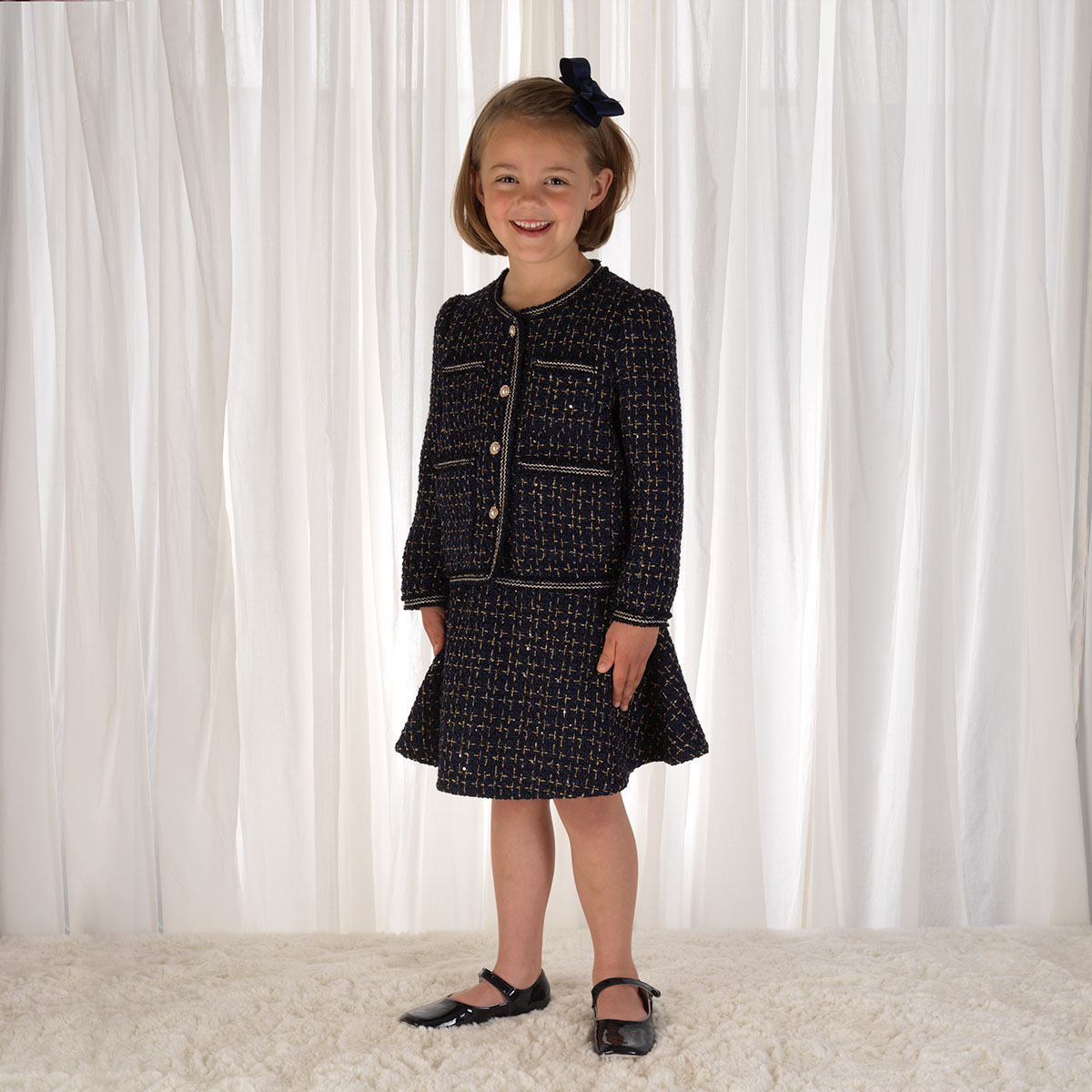 Tweed Jacket & Skirt Set 