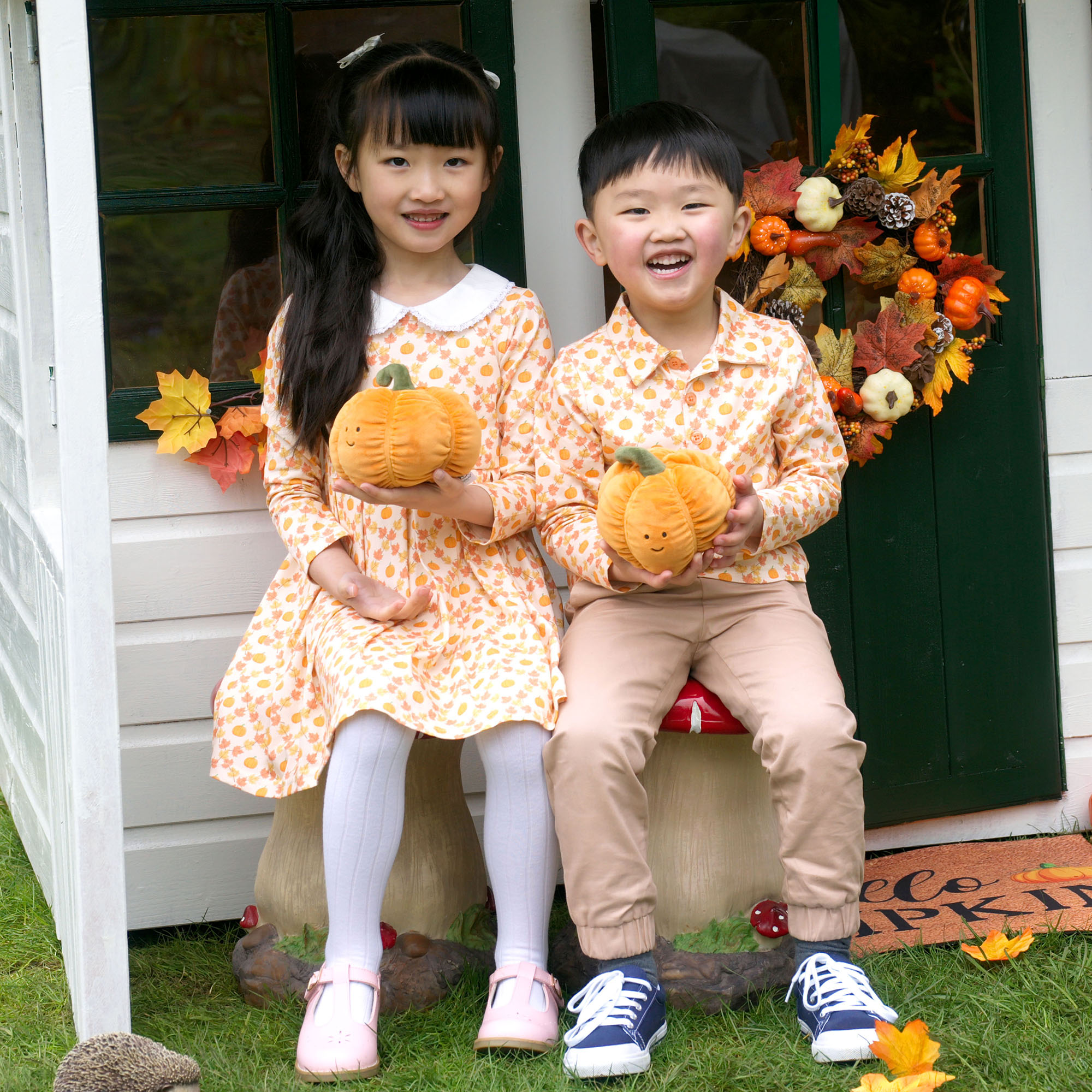 Pumpkin Jersey Dress