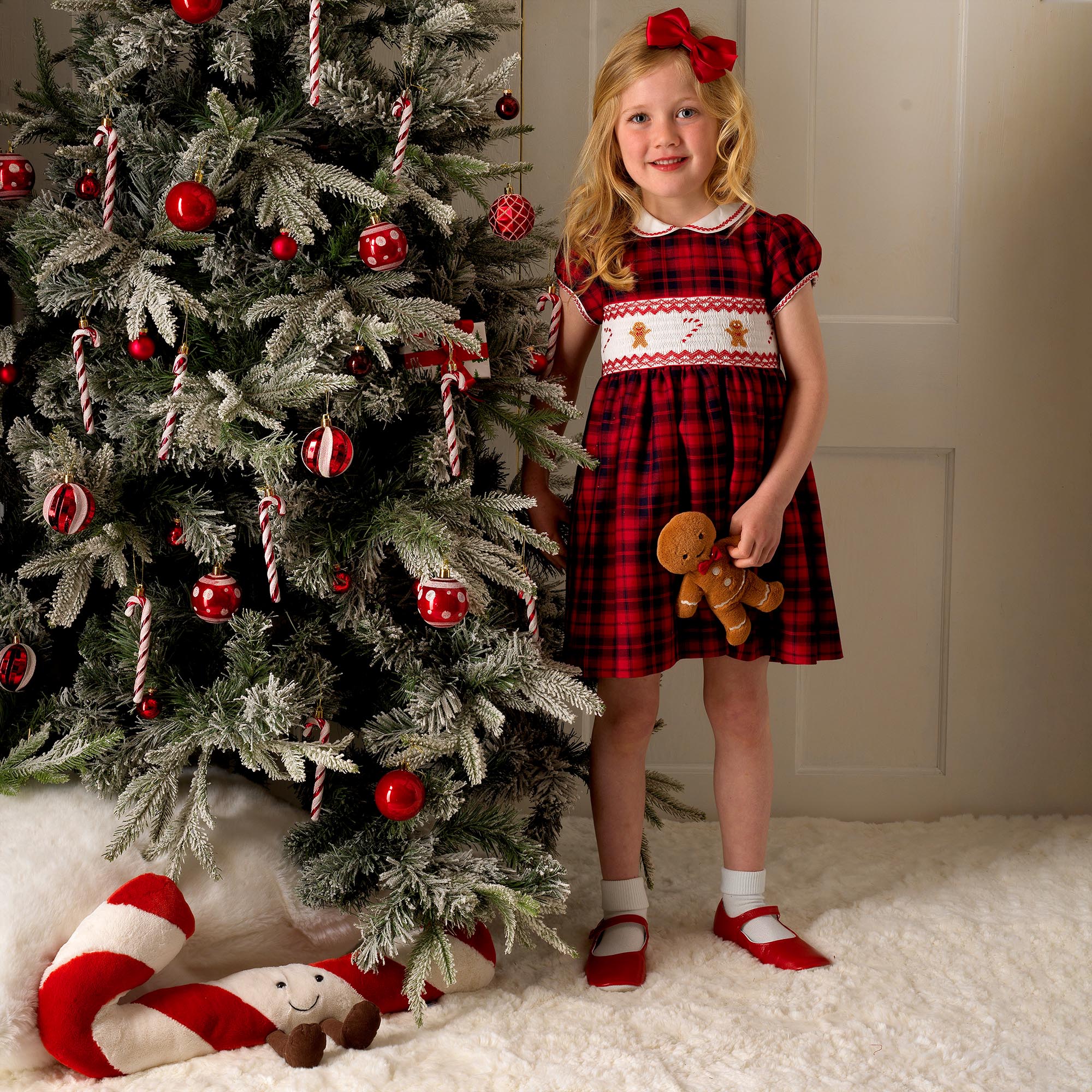 Gingerbread Smocked Dress