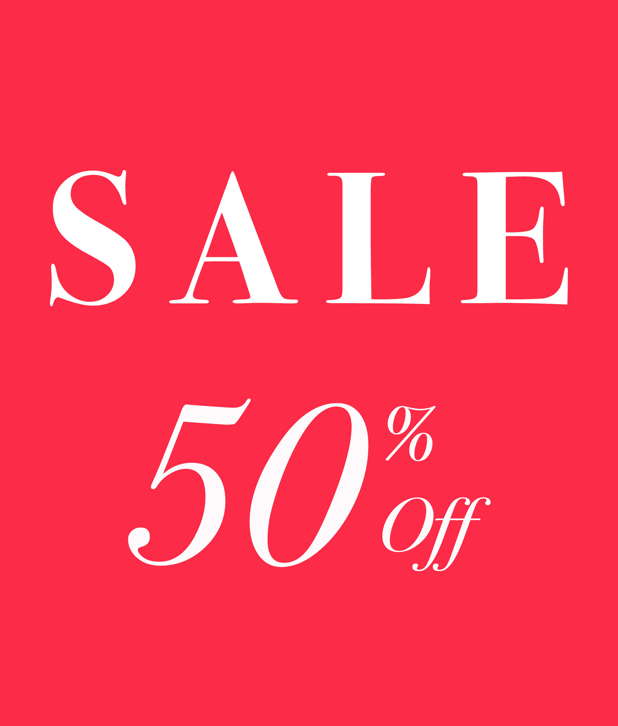 Summer Sale 50% off