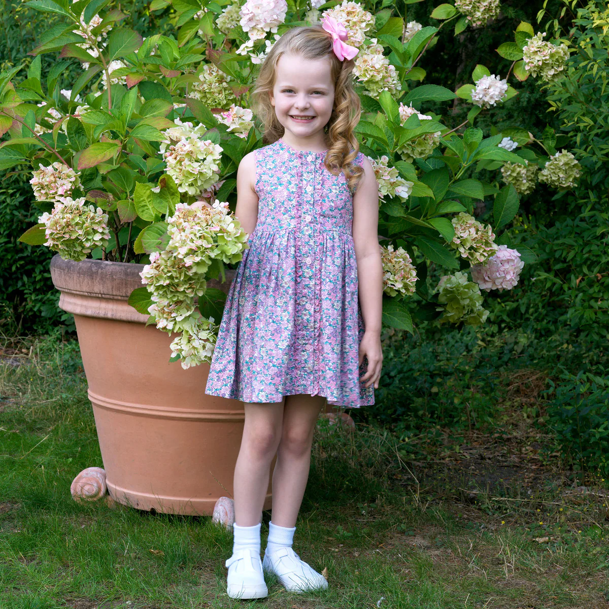 Scalloped Floral Dress